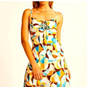 Abercrombie & Fitch Sleeveless Mini Dress Small Blue
Festival Beach Party Retro